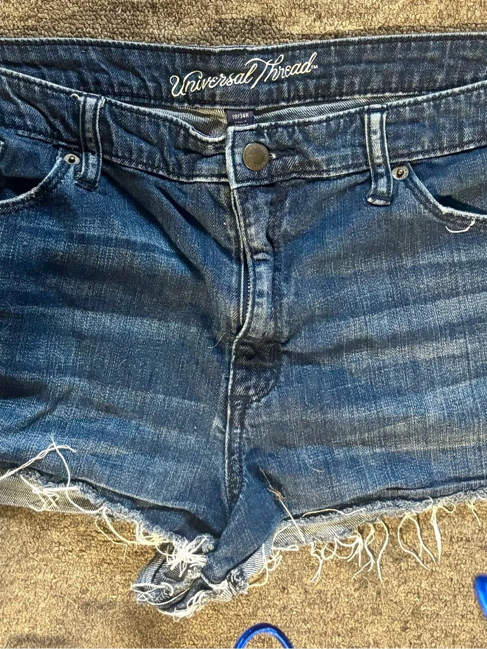 Universal Thread Dark Blue High-Rise Women's Jean shorts